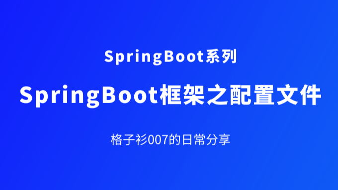 你的项目使用的是哪种配置文件？