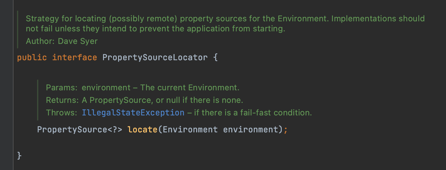 PropertySourceLocator