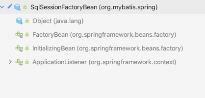 SqlSessionFactoryBean继承树