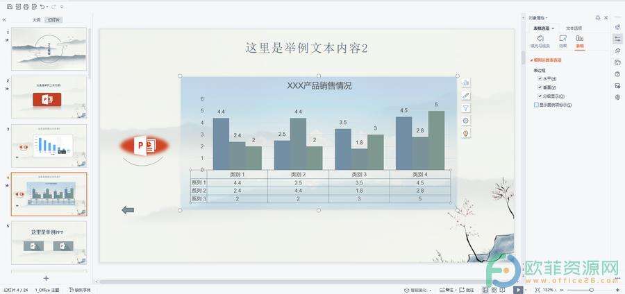 ​电脑版WPS演示文稿怎么为图表添加数据表